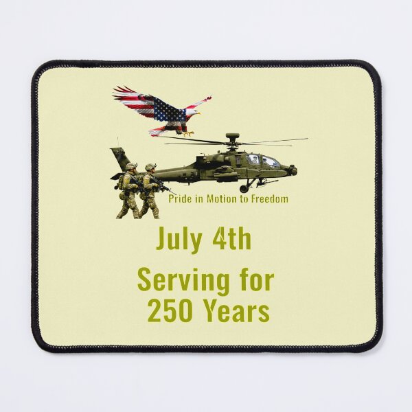 Item preview, Title: Pride in Motion to Freedom – July 4th Serving for 250 Years designed and sold by NewGen-For-You.