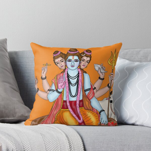 Item preview, Lord Dattatreya Artwork | Divine Hindu Spiritual Digital Painting Illustration designed and sold by Harshit_Digital_Arts.