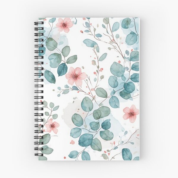 Item preview, Aesthetic Watercolor Eucalyptus & Wildflowers - Soft Botanical Pattern designed and sold by thepixelcloset.