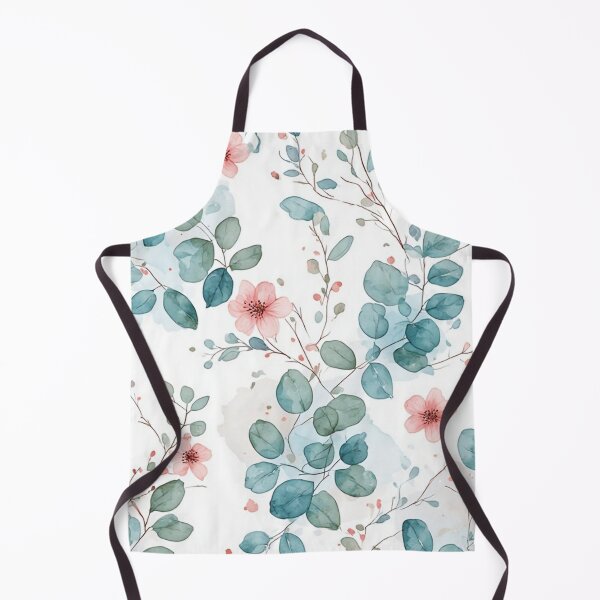 Item preview, Aesthetic Watercolor Eucalyptus & Wildflowers - Soft Botanical Pattern designed and sold by thepixelcloset.