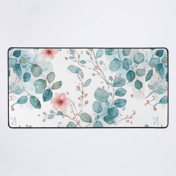 Item preview, Aesthetic Watercolor Eucalyptus & Wildflowers - Soft Botanical Pattern designed and sold by thepixelcloset.