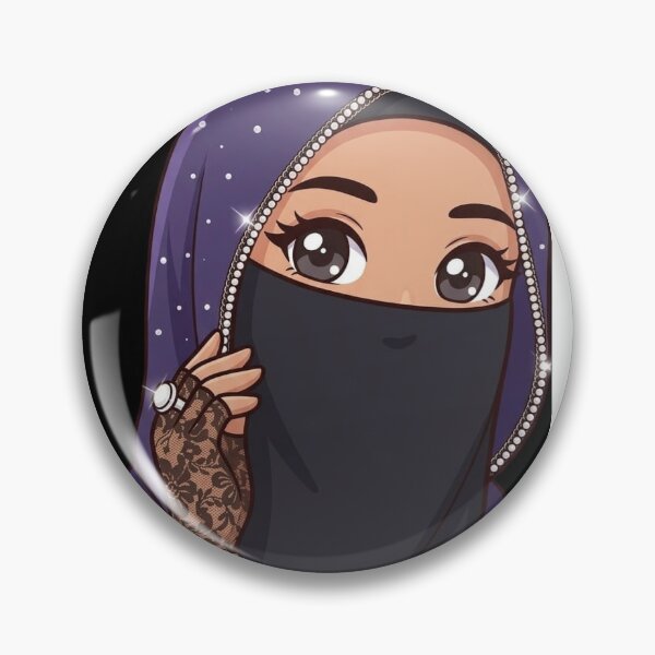Item preview, Cute Chibi Hijabi Girl designed and sold by TheModernMuslimah.