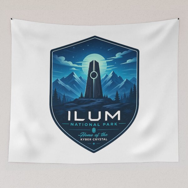 Item preview, Ilum National Park: Home of the Kyber Crystal designed and sold by FrontierCosmic.