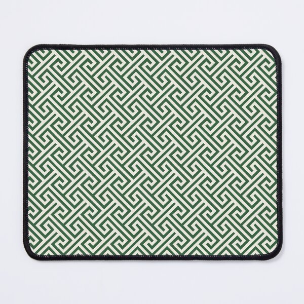 Item preview, Forest Green Greek Key Geometric Pattern designed and sold by ccitypictures.