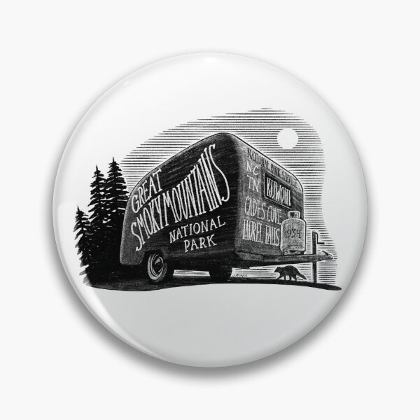 Item preview, Great Smoky Mountains National Park Camping Label designed and sold by John Morris Illustration.