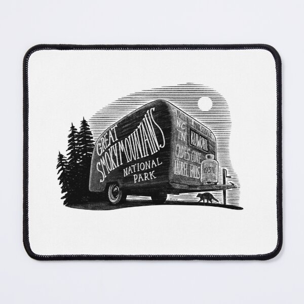 Item preview, Great Smoky Mountains National Park Camping Label designed and sold by John Morris Illustration.