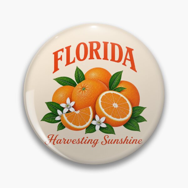 Item preview, Florida Orange Blossom Harvesting Sunshine designed and sold by American Fieldmark Studio.