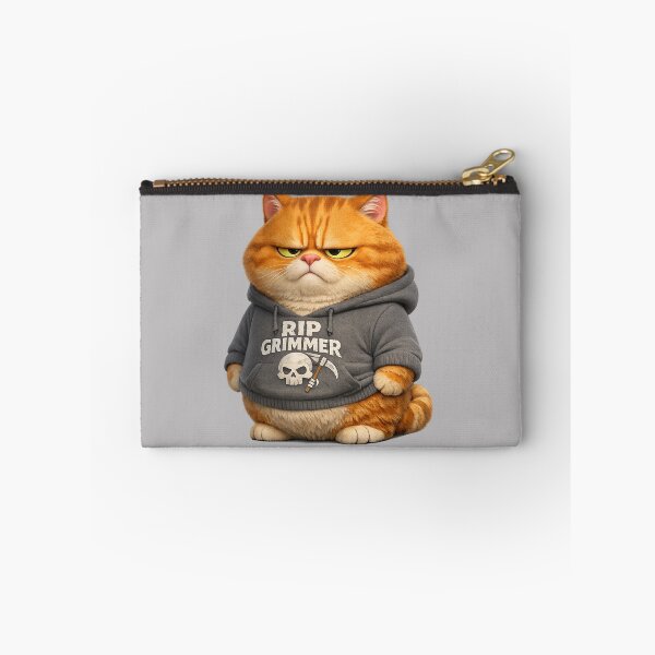 Item preview, Grumpy Orange Cat in Hoodie | Cute Dark Humor Cat Illustration designed and sold by Grump and Co.
