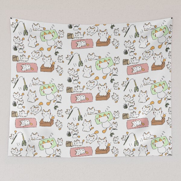 Item preview, Cat doodles  designed and sold by Flare-shiningray.