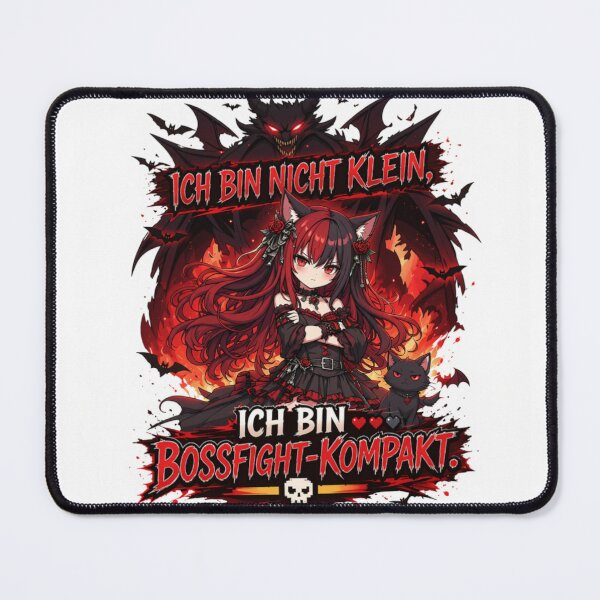 Item preview, I'm not small, I'm boss-fight compact | Funny anime gamer quote designed and sold by Revyra Design .