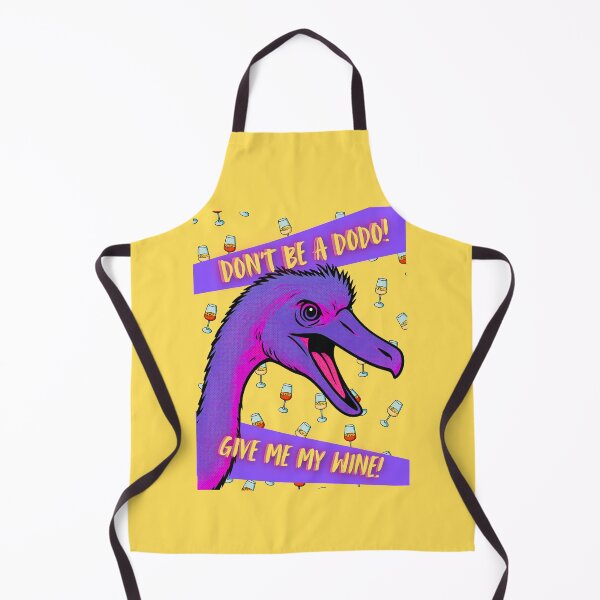 Item preview, Give Me My Wine Funny Dodo Pop Art designed and sold by InkyCorvid.