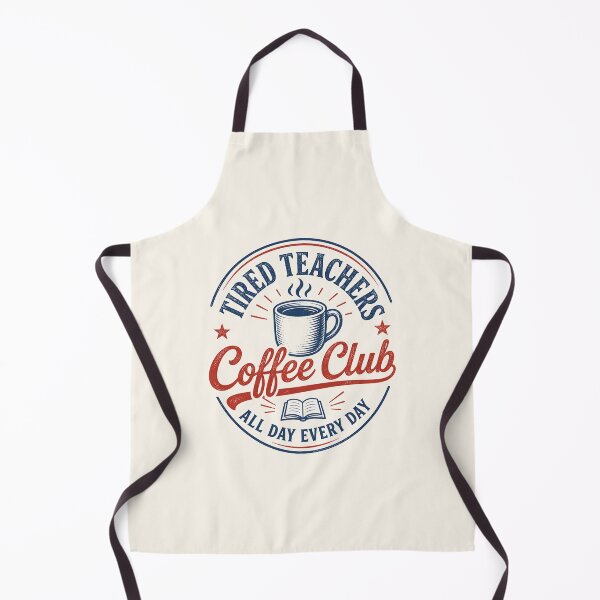 Item preview, Tired Teachers Coffee Club Retro designed and sold by DemureArtsy.