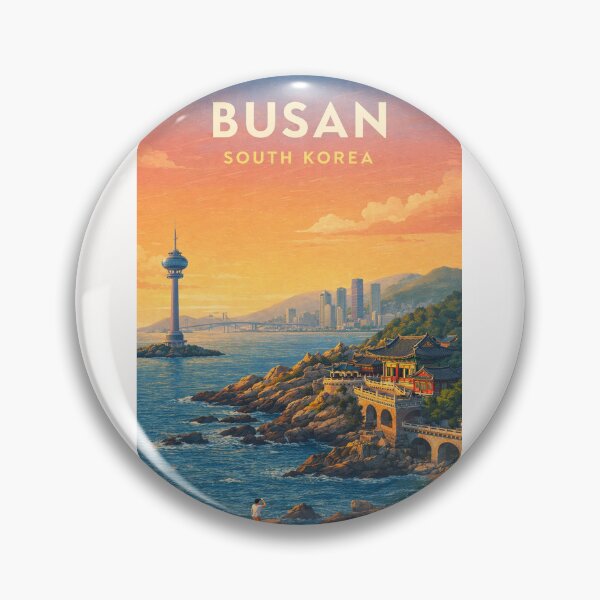 Item preview, Busan South Korea Skyline, Gwangan Bridge and Haedong Yonggungsa Coast designed and sold by Places On Earth.
