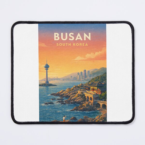 Item preview, Busan South Korea Skyline, Gwangan Bridge and Haedong Yonggungsa Coast designed and sold by Places On Earth.