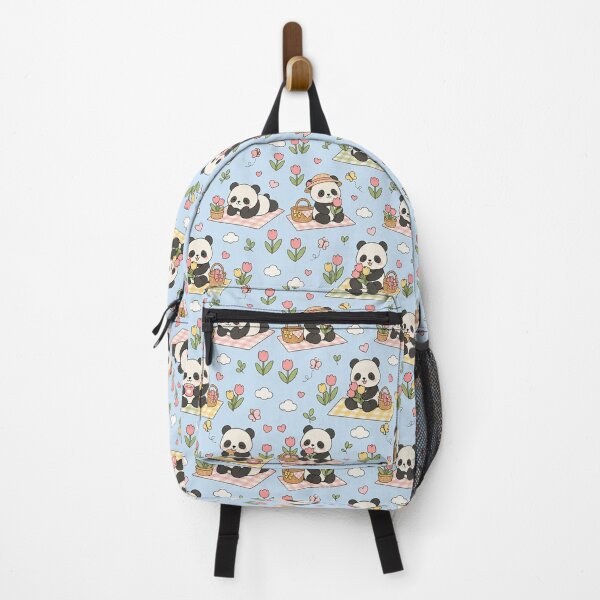Item preview, Panda Tulip Picnic Kawaii Pattern designed and sold by Soft Berry Studio.