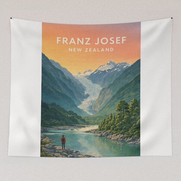 Item preview, Franz Josef Glacier Valley and Southern Alps New Zealand designed and sold by Places On Earth.