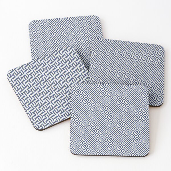 Item preview, Classic Navy Greek Key Seamless Pattern designed and sold by ccitypictures.