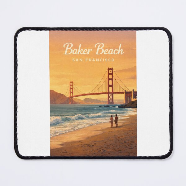 Item preview, Baker Beach Golden Gate Bridge San Francisco Coastline designed and sold by Places On Earth.