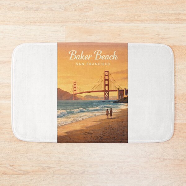 Item preview, Baker Beach Golden Gate Bridge San Francisco Coastline designed and sold by Places On Earth.