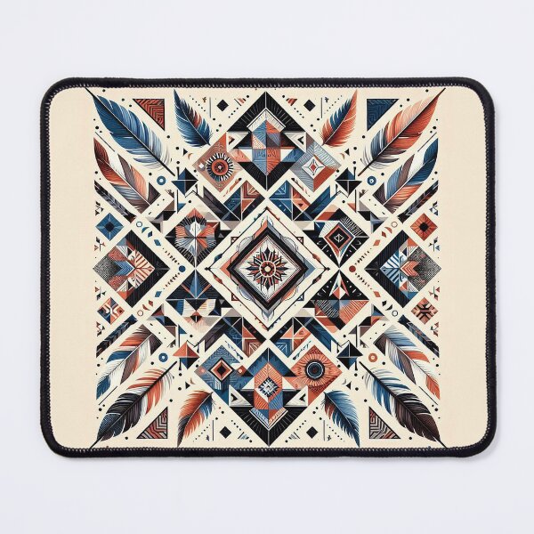 Item preview, Native American Tribal Feather Mosaic designed and sold by nikkolaus.