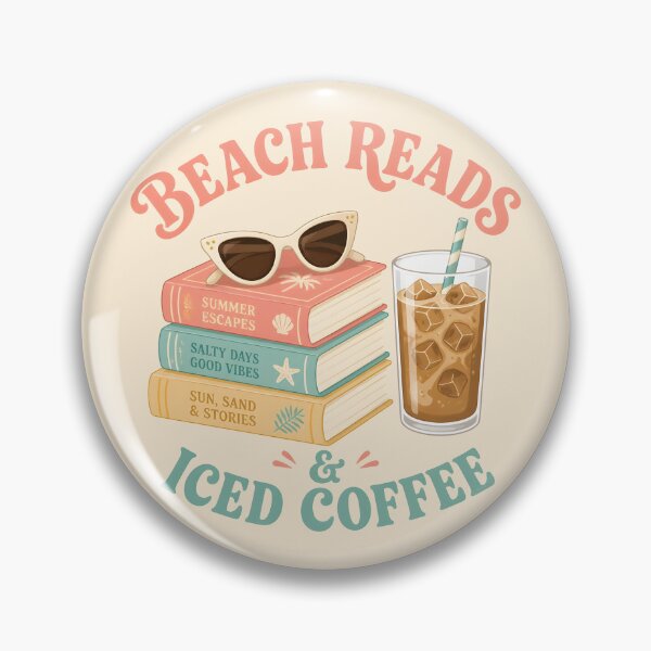 Item preview, Beach Reads & Iced Coffee designed and sold by Bal Drops.