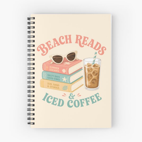 Item preview, Beach Reads & Iced Coffee designed and sold by Bal Drops.