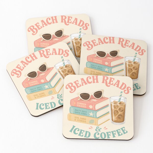 Item preview, Beach Reads & Iced Coffee designed and sold by Bal Drops.