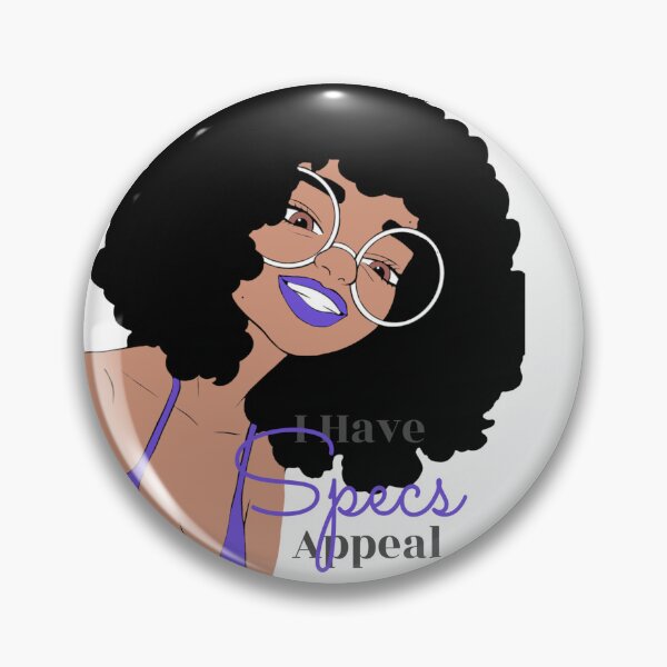 Item preview, Cute Black Girl with Glasses Illustration | Curly Afro | Nerdy Chic Melanin Art | Sticker, Phone Case & Canvas Print designed and sold by MsGoldenCreates.