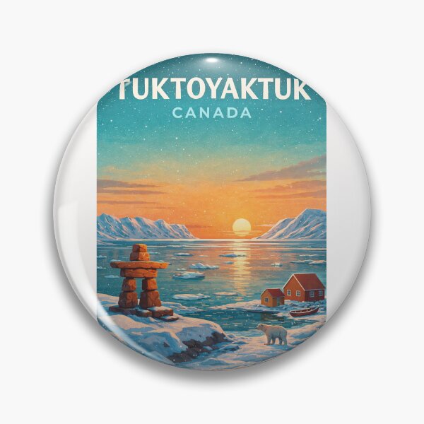 Item preview, Tuktoyaktuk Arctic Ocean Inuvialuit Settlement Northwest Territories designed and sold by Places On Earth.