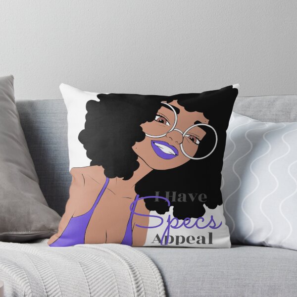 Item preview, Cute Black Girl with Glasses Illustration | Curly Afro | Nerdy Chic Melanin Art | Sticker, Phone Case & Canvas Print designed and sold by MsGoldenCreates.