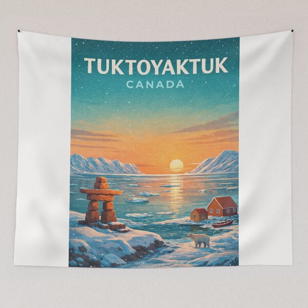Item preview, Tuktoyaktuk Arctic Ocean Inuvialuit Settlement Northwest Territories designed and sold by Places On Earth.