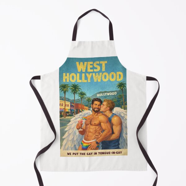 Artikelvorschau, Feierlichkeiten zum Gay Pride auf dem Rainbow Boulevard in West Hollywood, Hollywood Sign entworfen und verkauft von Places On Earth.