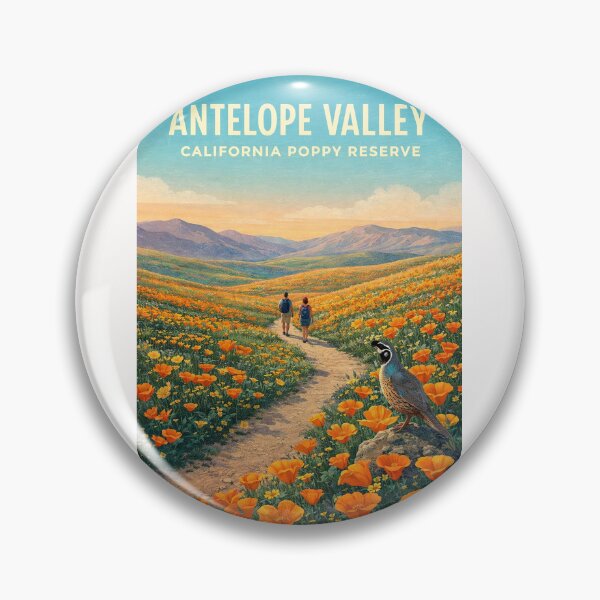 Item preview, Antelope Valley California Poppy Reserve Spring Wildflower Landscape designed and sold by Places On Earth.