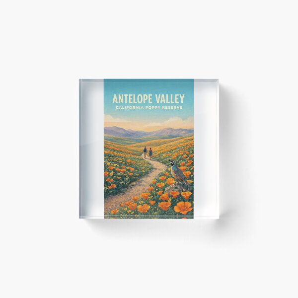Item preview, Antelope Valley California Poppy Reserve Spring Wildflower Landscape designed and sold by Places On Earth.