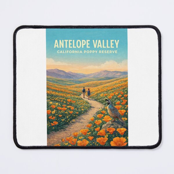 Item preview, Antelope Valley California Poppy Reserve Spring Wildflower Landscape designed and sold by Places On Earth.