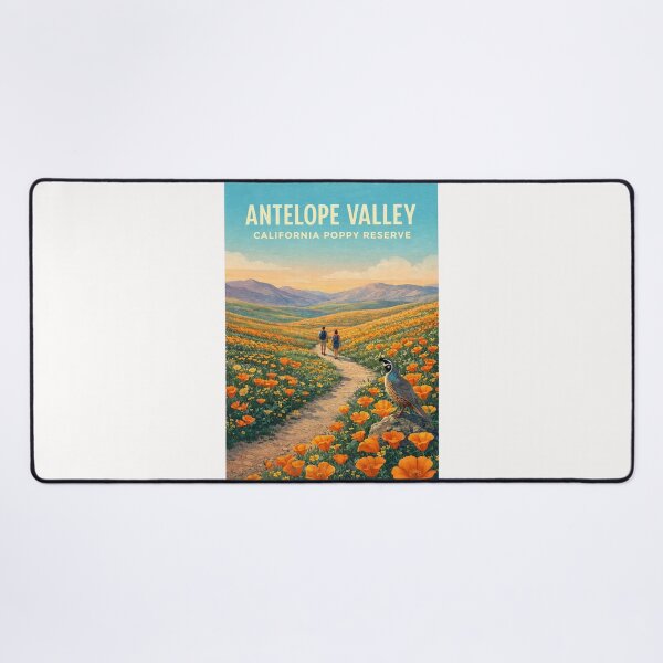 Item preview, Antelope Valley California Poppy Reserve Spring Wildflower Landscape designed and sold by Places On Earth.