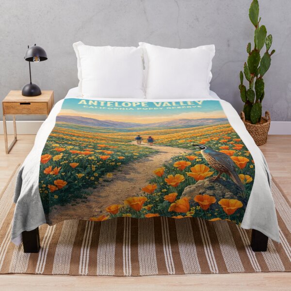 Item preview, Antelope Valley California Poppy Reserve Spring Wildflower Landscape designed and sold by Places On Earth.