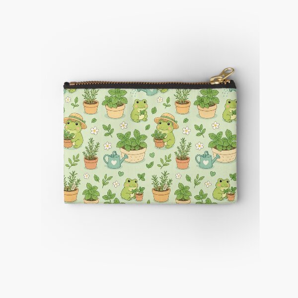 Item preview, Frog Herb Garden Kawaii Pattern designed and sold by Soft Berry Studio.