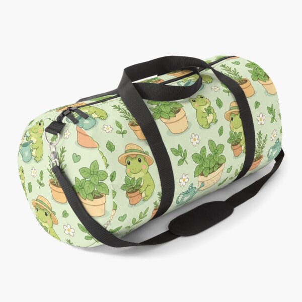 Item preview, Frog Herb Garden Kawaii Pattern designed and sold by Soft Berry Studio.