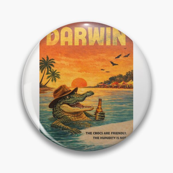Item preview, Darwin Northern Territory Waterfront with Crocodile and Timor Sea Sunset designed and sold by Places On Earth.