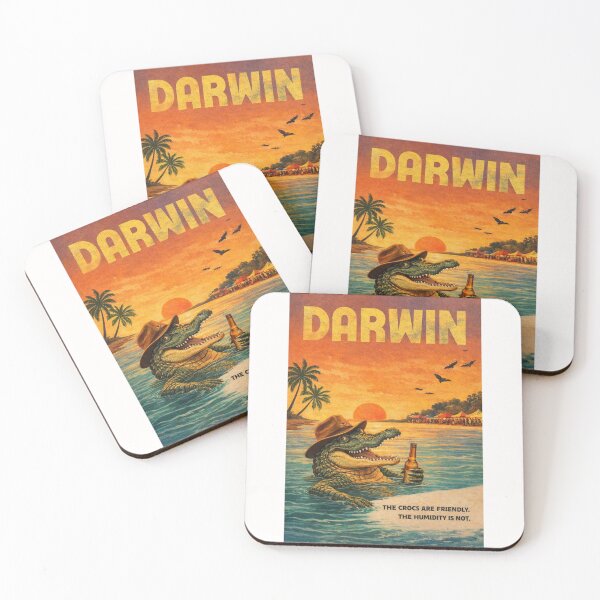Item preview, Darwin Northern Territory Waterfront with Crocodile and Timor Sea Sunset designed and sold by Places On Earth.