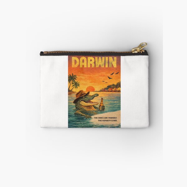 Item preview, Darwin Northern Territory Waterfront with Crocodile and Timor Sea Sunset designed and sold by Places On Earth.