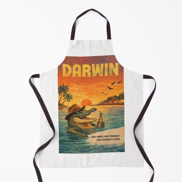 Item preview, Darwin Northern Territory Waterfront with Crocodile and Timor Sea Sunset designed and sold by Places On Earth.