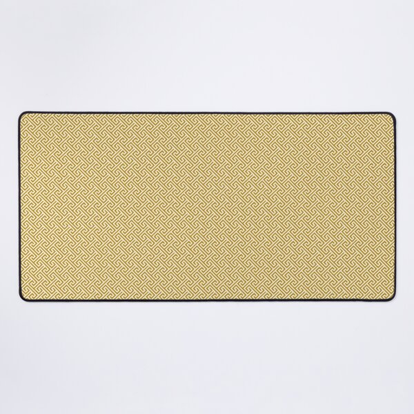 Item preview, Golden Mustard Greek Key Retro Pattern designed and sold by ccitypictures.