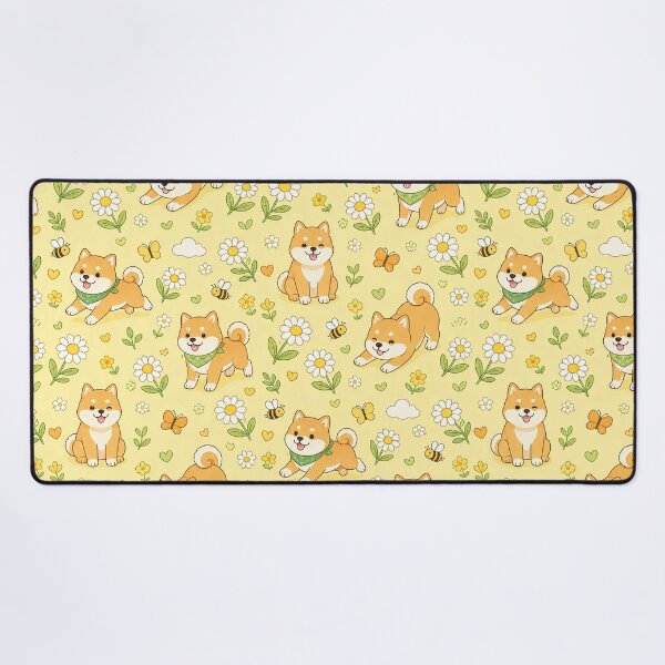 Item preview, Shiba Meadow Kawaii Pattern designed and sold by Soft Berry Studio.