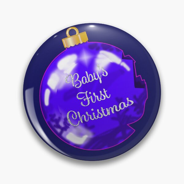 Item preview, Baby's First Christmas Blue designed and sold by Normbot2000.