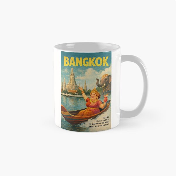 Item preview, Bangkok Wat Arun Chao Phraya River and Grand Palace Thailand designed and sold by Places On Earth.