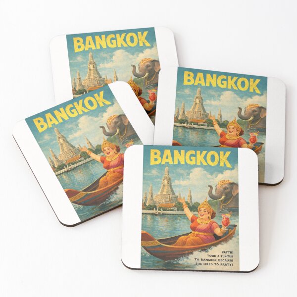Item preview, Bangkok Wat Arun Chao Phraya River and Grand Palace Thailand designed and sold by Places On Earth.