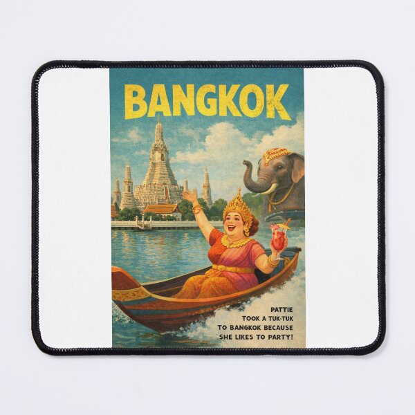 Item preview, Bangkok Wat Arun Chao Phraya River and Grand Palace Thailand designed and sold by Places On Earth.