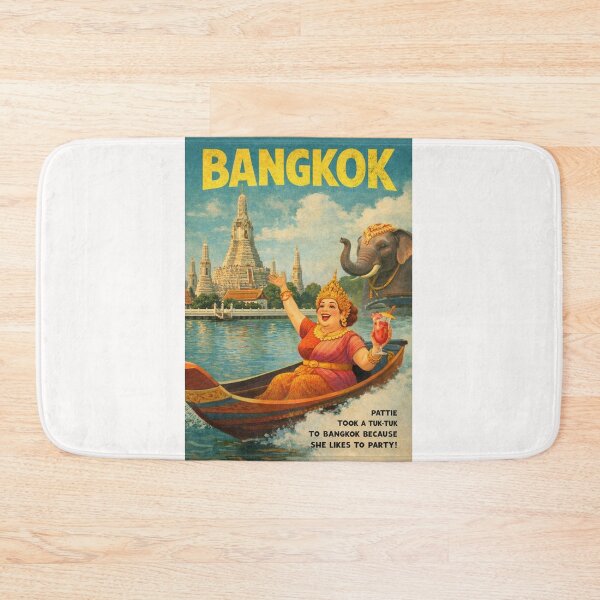 Item preview, Bangkok Wat Arun Chao Phraya River and Grand Palace Thailand designed and sold by Places On Earth.
